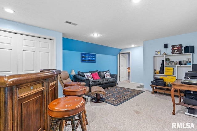 3713 Tyler Ct, Springfield, IL 62711 - living area featuring carpet flooring and recessed lighting