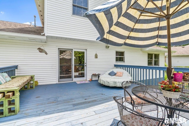 3713 Tyler Ct, Springfield, IL 62711 - view of wooden terrace
