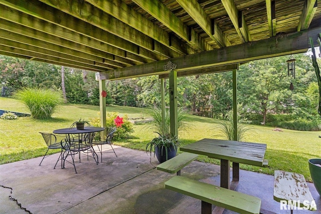 3713 Tyler Ct, Springfield, IL 62711 - view of patio featuring outdoor dining space
