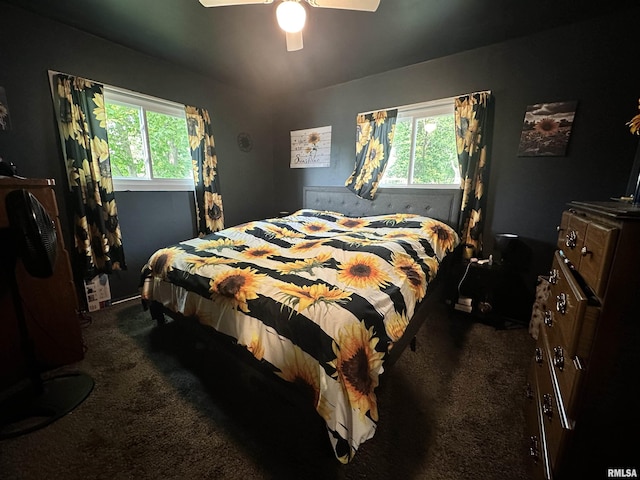 1025 S 15th St, Quincy, IL 62301 - carpeted bedroom featuring ceiling fan