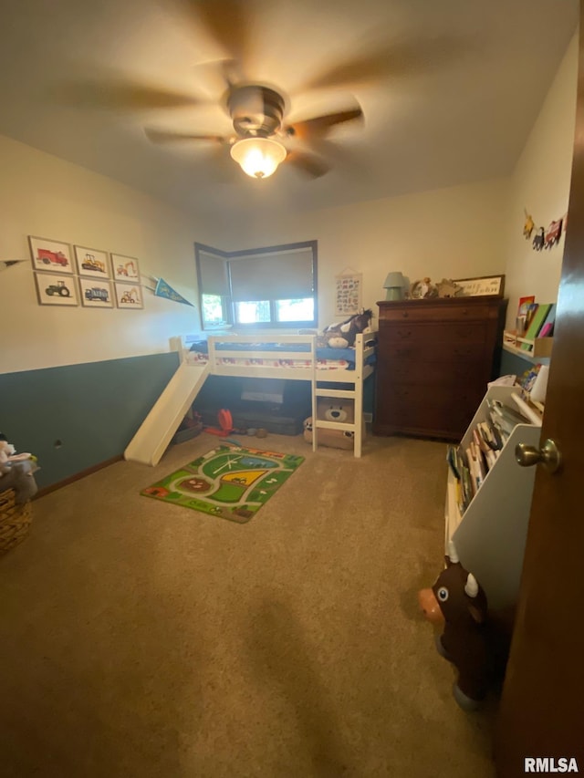 27 Apache Dr, Springfield, IL 62711 - carpeted bedroom with ceiling fan