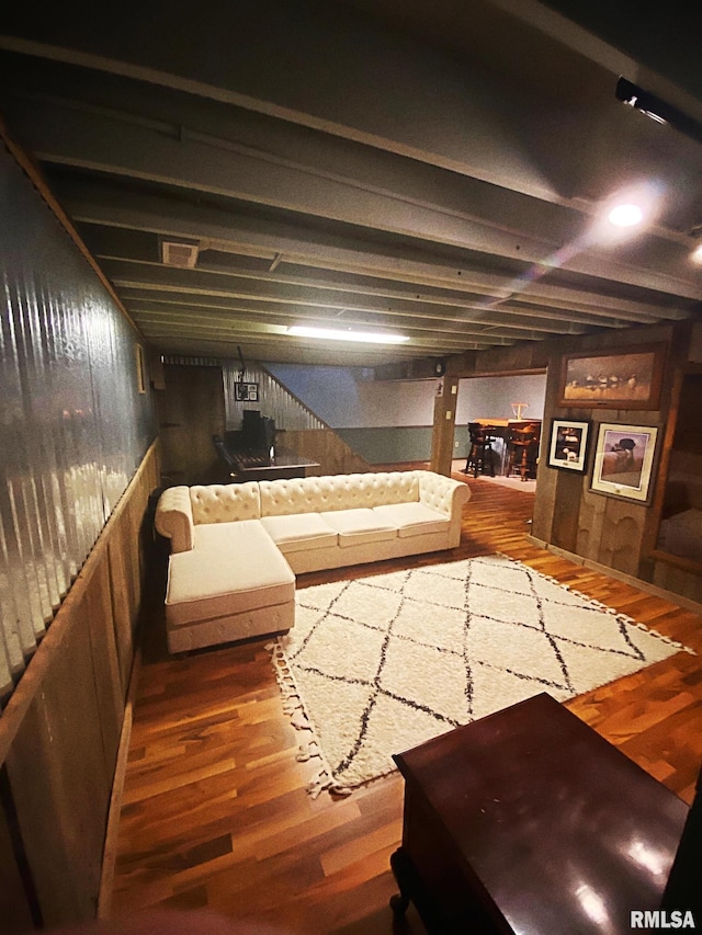 27 Apache Dr, Springfield, IL 62711 - home theater room featuring wood finished floors