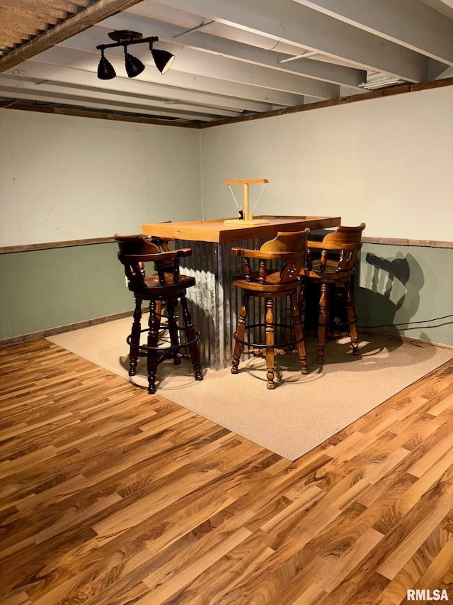 27 Apache Dr, Springfield, IL 62711 - dining room with a dry bar and wood finished floors