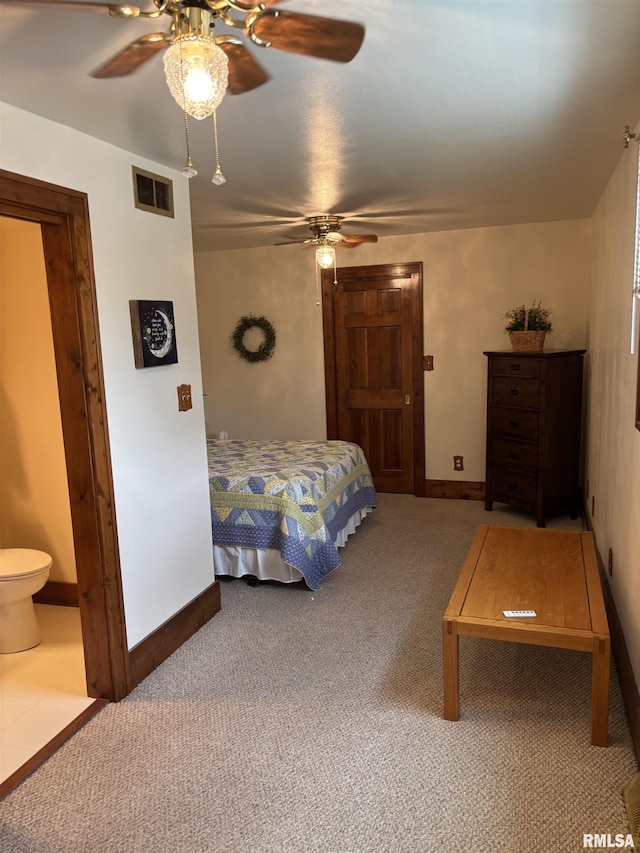1905 S Whittier Ave, Springfield, IL 62704 - carpeted bedroom featuring baseboards and ceiling fan