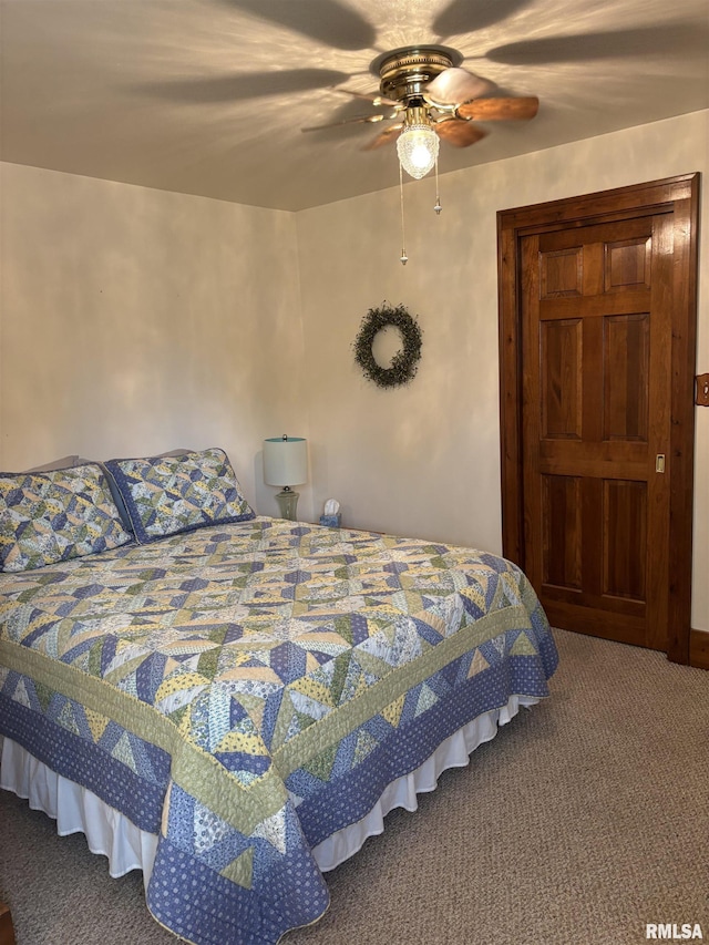 1905 S Whittier Ave, Springfield, IL 62704 - bedroom featuring carpet flooring and ceiling fan