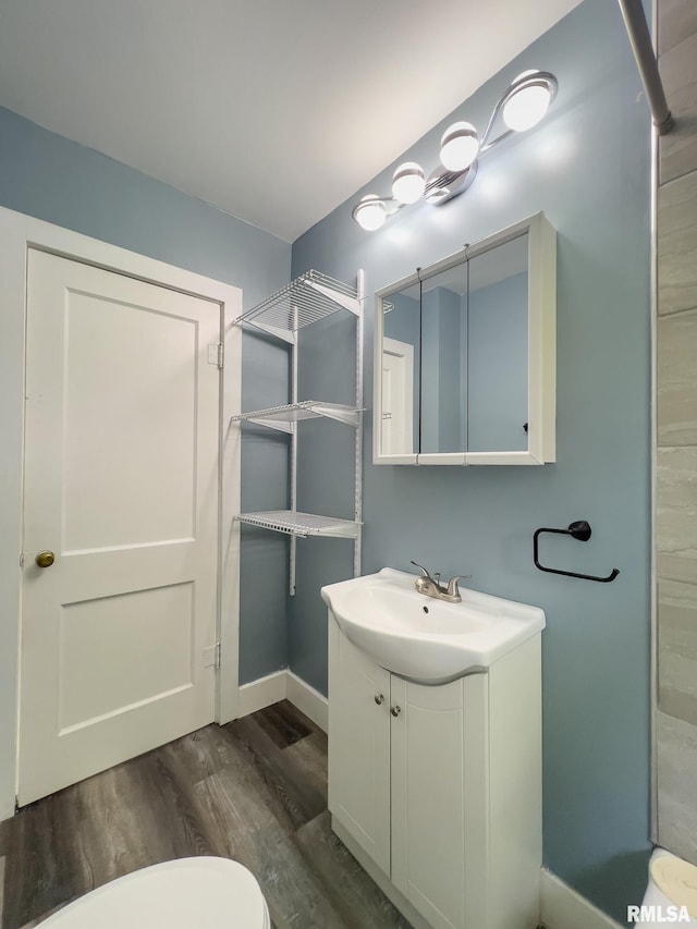 100 N Austin Ave, Abingdon, IL 61410 - bathroom with wood finished floors and vanity