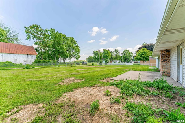 205 E Pine St, Broadwell, IL 62634 - view of yard featuring a patio