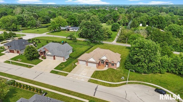 5408 Cromwell Pl, Springfield, IL 62711 - drone / aerial view of a heavily wooded area