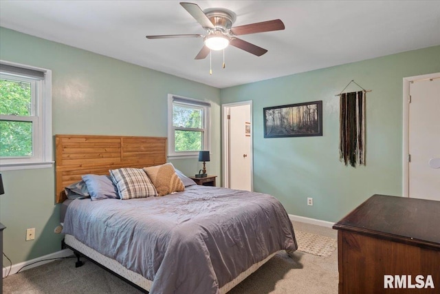 2 Mesa Rd, Springfield, IL 62702 - bedroom with carpet floors and a ceiling fan