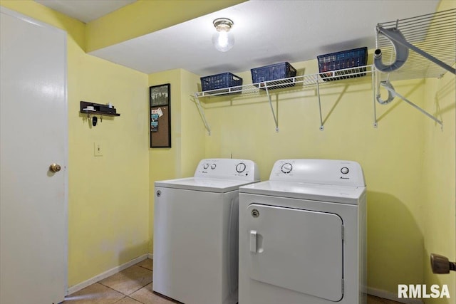 2 Mesa Rd, Springfield, IL 62702 - laundry room with separate washer and dryer and light tile patterned flooring