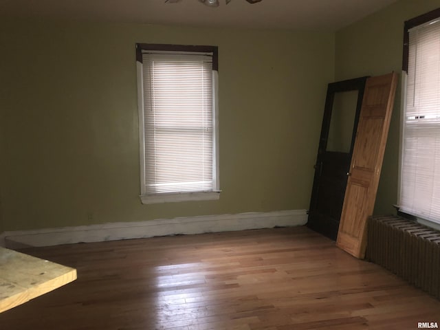 342 W Reynolds St, Springfield, IL 62702 - unfurnished room with radiator and light wood-style flooring