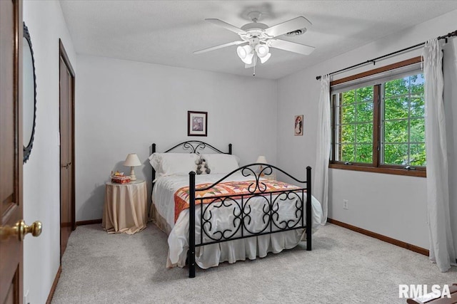 828 Coventry Pt, Springfield, IL 62702 - bedroom featuring carpet floors and ceiling fan