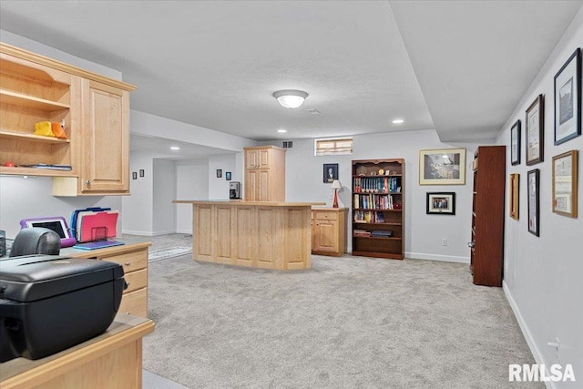 828 Coventry Pt, Springfield, IL 62702 - office space featuring light colored carpet, recessed lighting, and bar