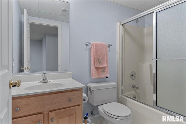 828 Coventry Pt, Springfield, IL 62702 - bathroom featuring vanity and combined bath / shower with glass door