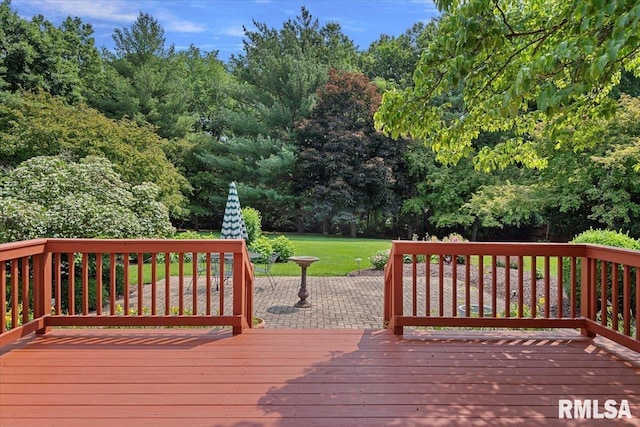 828 Coventry Pt, Springfield, IL 62702 - view of wooden deck