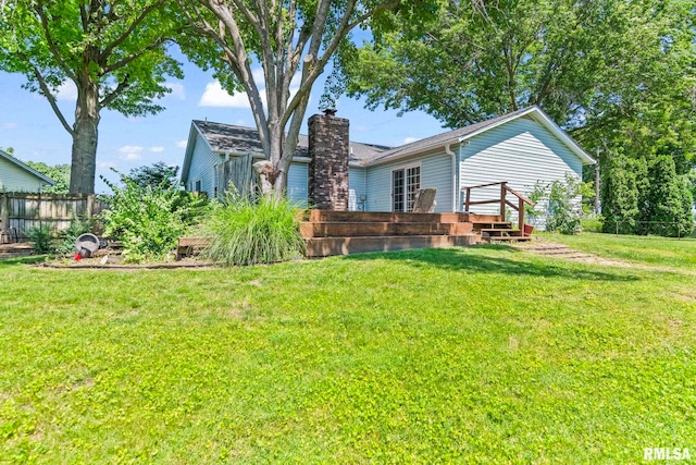 2924 Flowerbrook Ct, Springfield, IL 62702 - back of property with a chimney