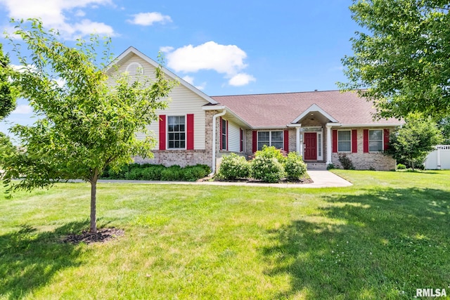 401 Cherry Cir, Williamsville, IL 62693 - ranch-style house featuring brick siding and a shingled roof