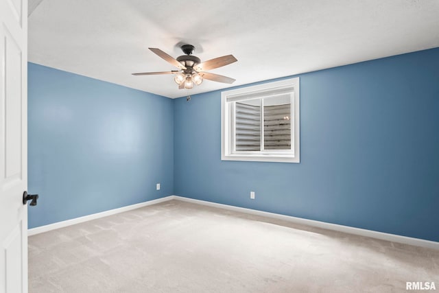 401 Cherry Cir, Williamsville, IL 62693 - spare room with carpet floors and ceiling fan