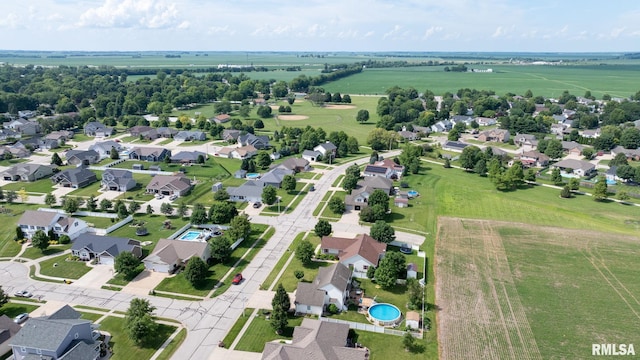 401 Cherry Cir, Williamsville, IL 62693 - aerial overview of property's location featuring nearby suburban area