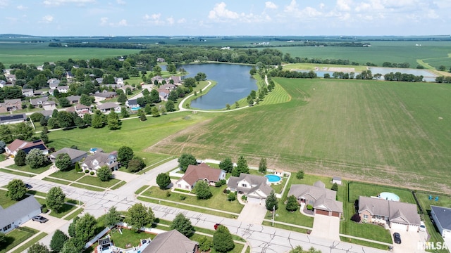401 Cherry Cir, Williamsville, IL 62693 - overview of rural landscape with a nearby body of water and nearby suburban area