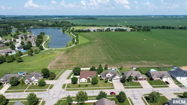 401 Cherry Cir, Williamsville, IL 62693 - view of rural area featuring a nearby body of water and nearby suburban area