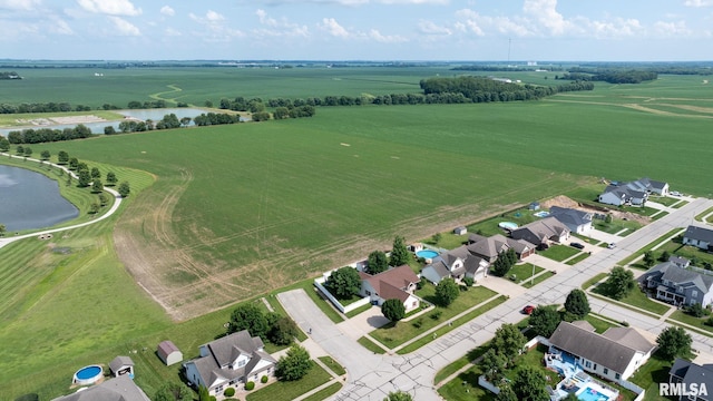 401 Cherry Cir, Williamsville, IL 62693 - view of rural area with a nearby body of water and nearby suburban area