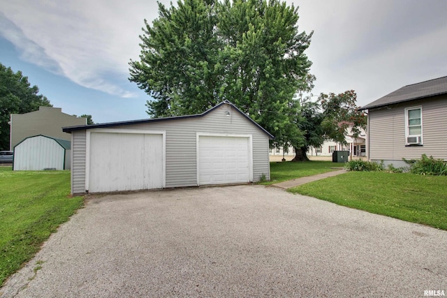 1940 Mulholland St, Nauvoo, IL 62354 - detached garage featuring cooling unit