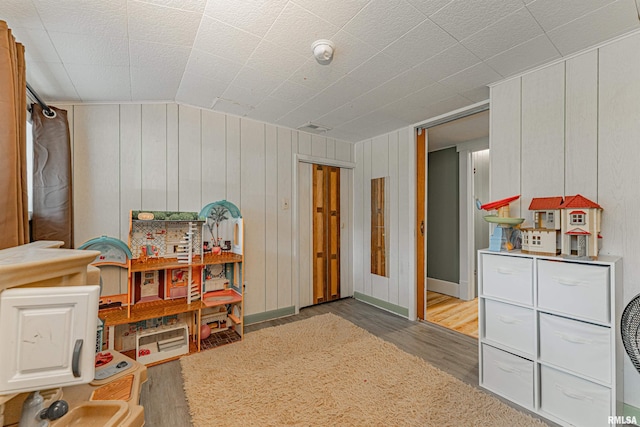 114 N Spring St, Mount Pulaski, IL 62548 - office area with wood finished floors and lofted ceiling
