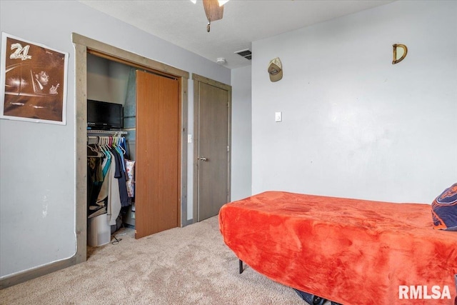 19581 Finney Rd, Girard, IL 62640 - view of carpeted bedroom
