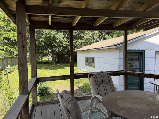 814 N Prairie St, Galesburg, IL 61401 - view of deck