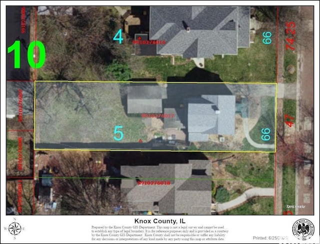 814 N Prairie St, Galesburg, IL 61401 - map of property location