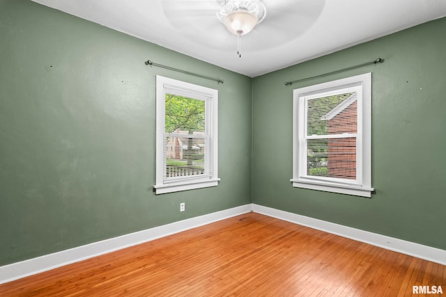 2535 S 8th St, Springfield, IL 62703 - spare room with light wood-style floors and ceiling fan