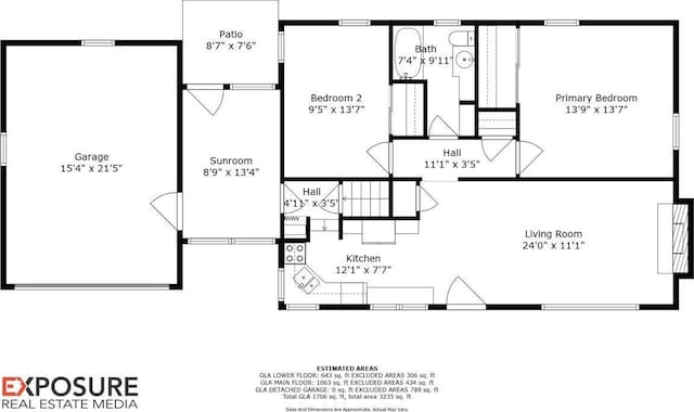 1640 W Glenn Ave, Springfield, IL 62704 - view of property floor plan