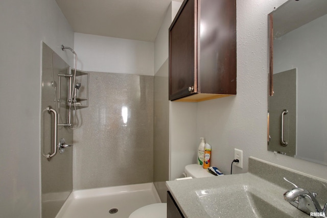 461 Oak St, Hamilton, IL 62341 - bathroom featuring walk in shower and vanity
