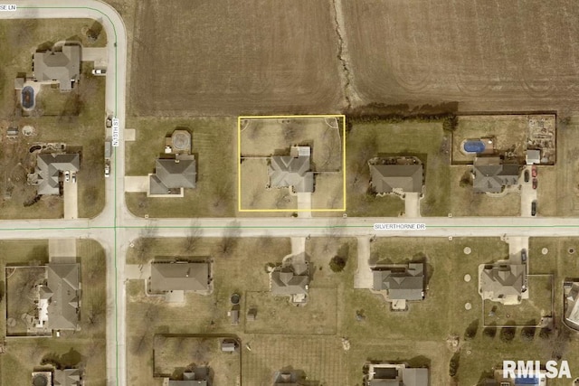 1521 Silverthorne Dr, Quincy, IL 62305 - map of property location with property boundaries highlighted
