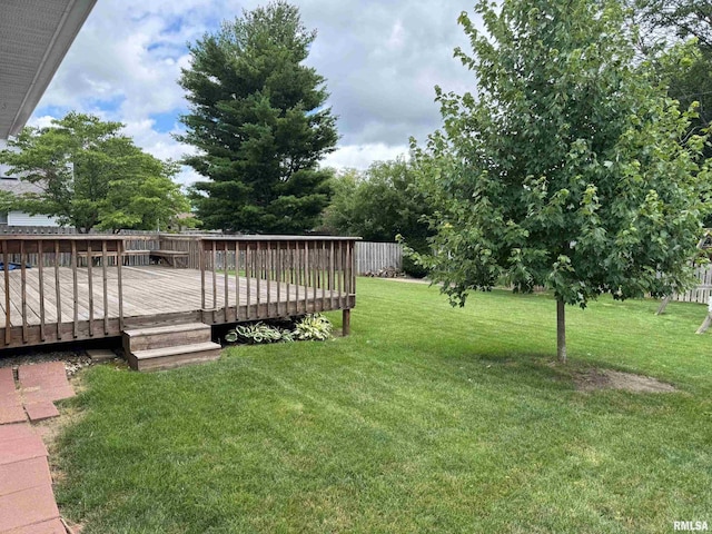 1804 Hunter Ridge Dr, Springfield, IL 62704 - view of yard with a deck