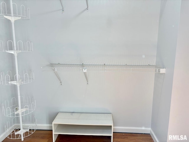 3205 Ashley Ln, Springfield, IL 62711 - walk in closet with wood finished floors