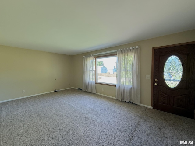903 N Fearing Ave, Abingdon, IL 61410 - foyer featuring healthy amount of natural light and carpet flooring