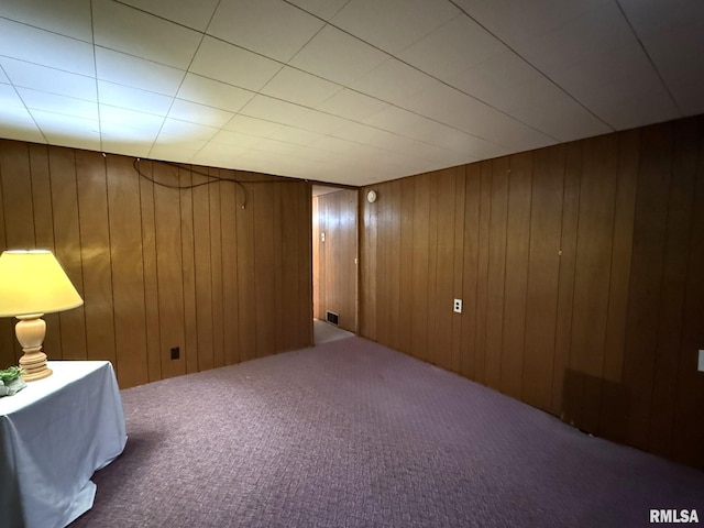 903 N Fearing Ave, Abingdon, IL 61410 - finished basement featuring carpet flooring and wooden walls