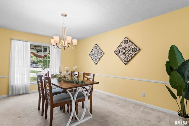 1860 Mayfield Rd, Chatham, IL 62629 - dining space featuring a chandelier and carpet floors
