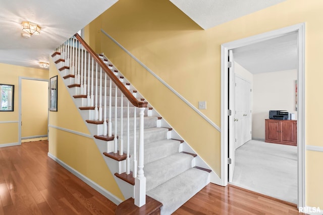 1860 Mayfield Rd, Chatham, IL 62629 - staircase with wood finished floors
