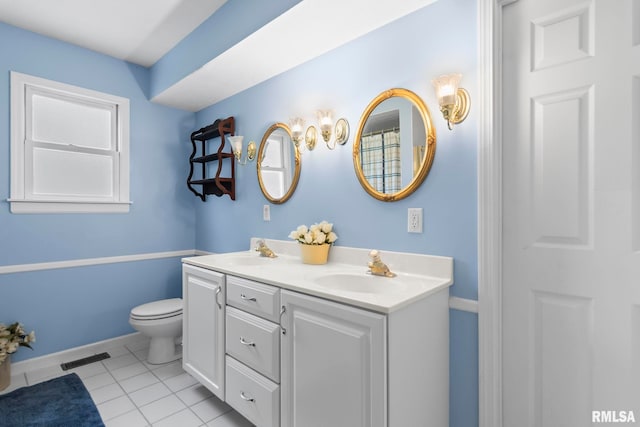 1860 Mayfield Rd, Chatham, IL 62629 - bathroom with double vanity and tile patterned flooring