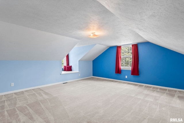 1860 Mayfield Rd, Chatham, IL 62629 - bonus room featuring carpet, a textured ceiling, and vaulted ceiling