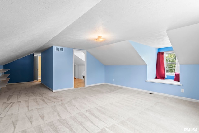 1860 Mayfield Rd, Chatham, IL 62629 - bonus room with a textured ceiling, lofted ceiling, and carpet flooring