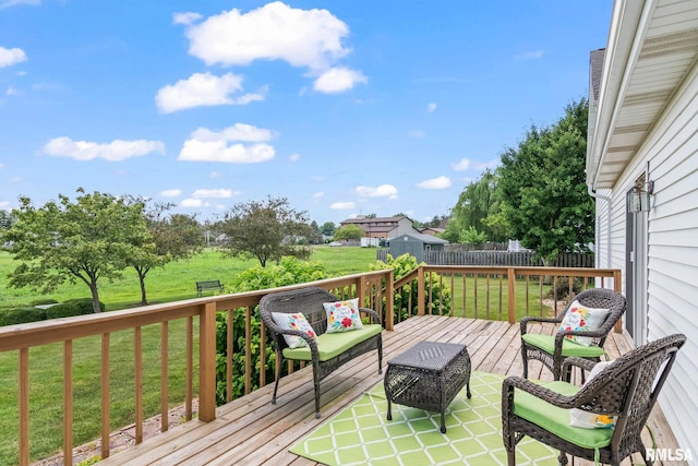 1860 Mayfield Rd, Chatham, IL 62629 - deck with an outdoor hangout area