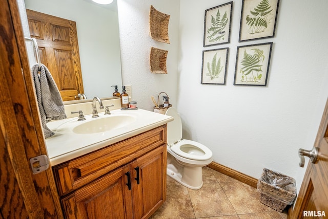 623 Jasper Rd, Centralia, IL 62801 - half bathroom featuring vanity and tile patterned flooring