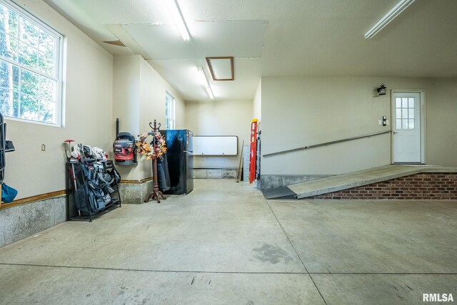 623 Jasper Rd, Centralia, IL 62801 - garage featuring freestanding refrigerator