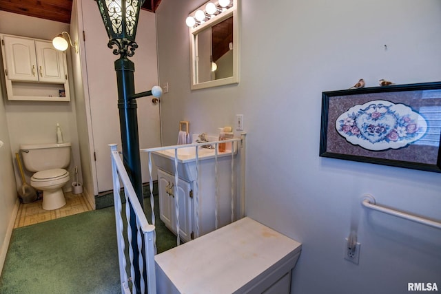 107 E Harrison St, Edinburg, IL 62531 - bathroom with toilet and vanity