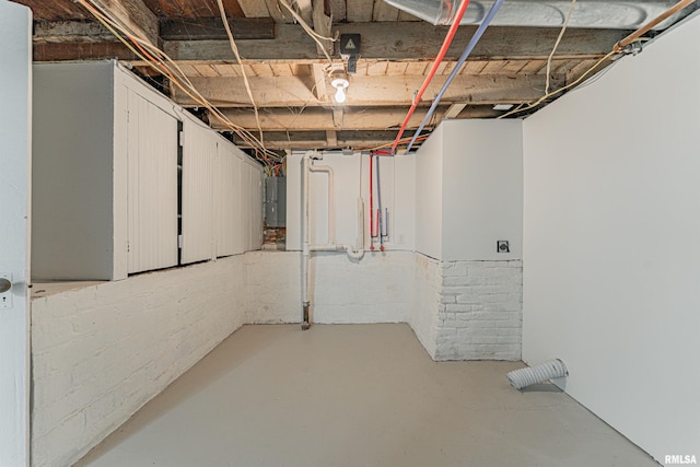 914 Pekin St, Lincoln, IL 62656 - unfinished basement with electric panel
