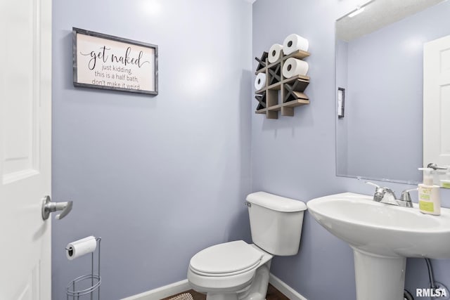 504 Windamere Dr, Sherman, IL 62684 - bathroom with toilet and baseboards